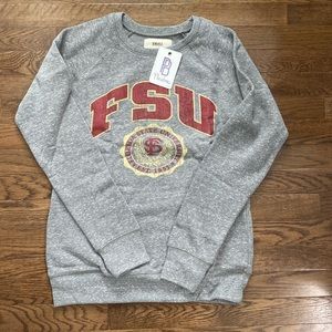 FSU ladies gray sweatshirt. Size Small